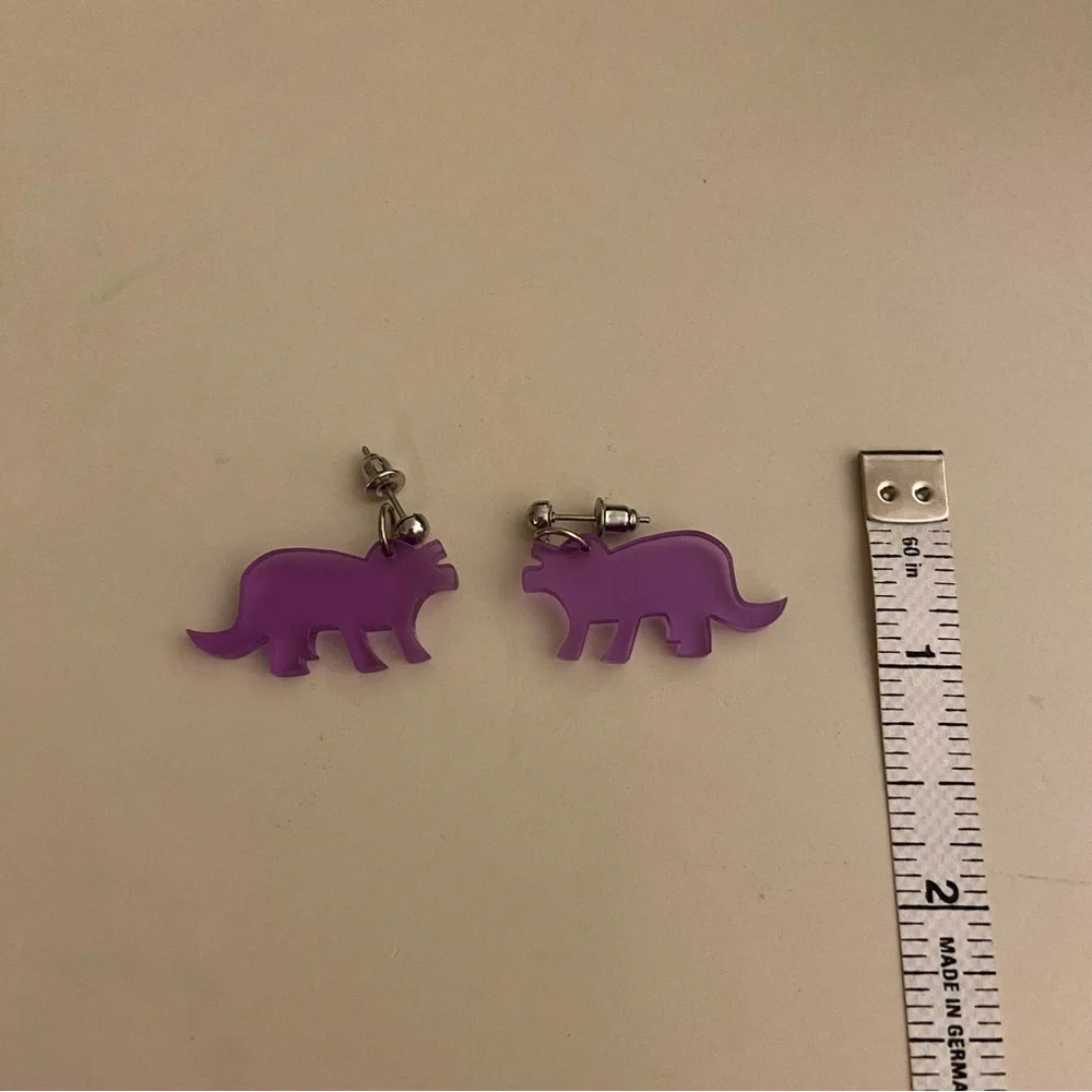 Dinosaur earrings
